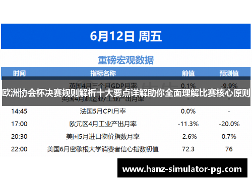 欧洲协会杯决赛规则解析十大要点详解助你全面理解比赛核心原则
